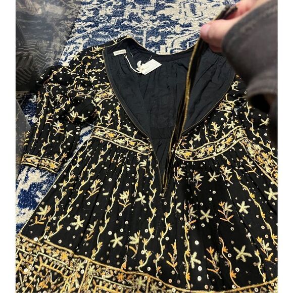 NWT Ulla Johnson Daya Embroidered Linen-Cotton Blend Mini Dress - Picture 15 of 16